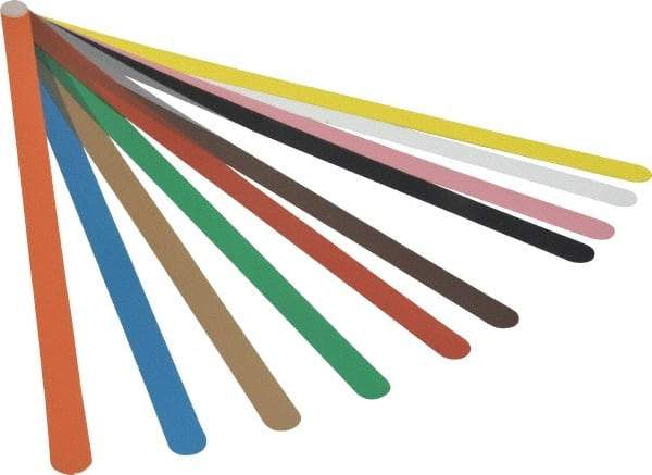 Precision Brand - 13 Piece, 0.001 to 0.03" Thick, Parallel Feeler Gage Set - 12" Leaf Length, 1/2" Wide, Plastic - Apex Tool & Supply
