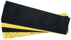 Gravotech - 10 Inch Long x 2 Inch High, Plastic Engraving Stock - Yellow and Black - Apex Tool & Supply