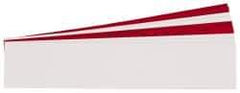 Gravotech - 10 Inch Long x 2 Inch High, Plastic Engraving Stock - Red and White - Apex Tool & Supply