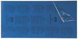 Gravotech - 24 Inch Long x 12 Inch High, Plastic Engraving Stock - Blue and White - Apex Tool & Supply