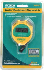 Extech - Stopwatch, Timer and Clock - Yellow - Apex Tool & Supply