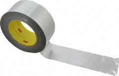 3M - 36 Yd Long x 2" Wide, Series 363, Silver Aluminum Tape - 7.3 mil Thick, 135 Lb/In Tensile Strength - Apex Tool & Supply