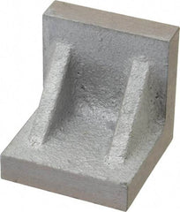 Interstate - 2" Wide x 2" Deep x 2" High Cast Iron Machined Angle Plate - Standard Plate, Flat Surface, Double Web, Single Plate - Apex Tool & Supply