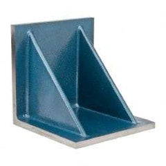 Interstate - 12" Wide x 12" Deep x 12" High Cast Iron Machined Angle Plate - Standard Plate, Flat Surface, Double Web, Single Plate - Apex Tool & Supply