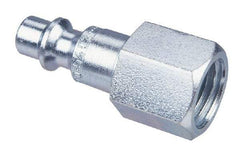 CEJN - 1/8 Female NPT Industrial Pneumatic Hose Connector - Steel Zinc Plated, 1/4" Body Diam - Apex Tool & Supply