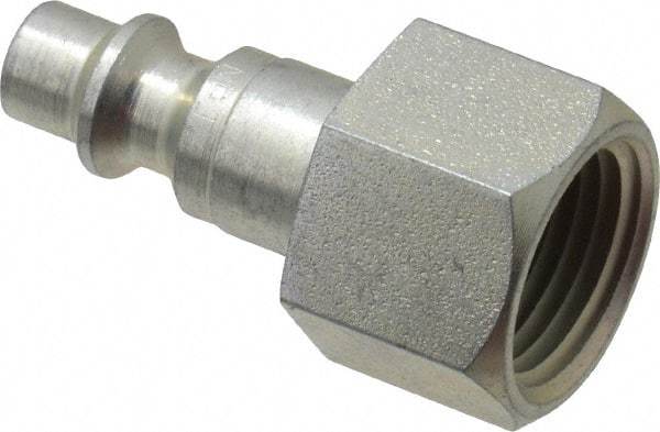 CEJN - 3/8 Female NPT Industrial Pneumatic Hose Connector - Steel Zinc Plated, 1/4" Body Diam - Apex Tool & Supply