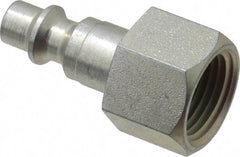 CEJN - 3/8 Female NPT Industrial Pneumatic Hose Connector - Steel Zinc Plated, 1/4" Body Diam - Apex Tool & Supply
