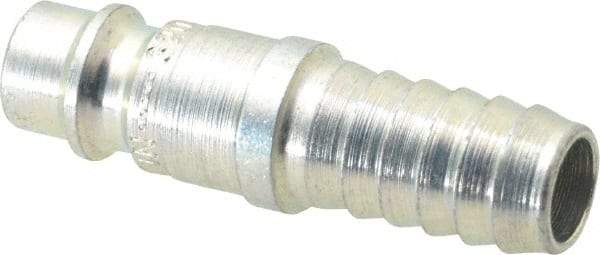 CEJN - Hose Barb European High Flow Pneumatic Hose Connector - Steel Zinc-Plated, 1/4" Body Diam, 3/8" Hose ID - Apex Tool & Supply