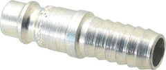 CEJN - Hose Barb European High Flow Pneumatic Hose Connector - Steel Zinc-Plated, 1/4" Body Diam, 3/8" Hose ID - Apex Tool & Supply