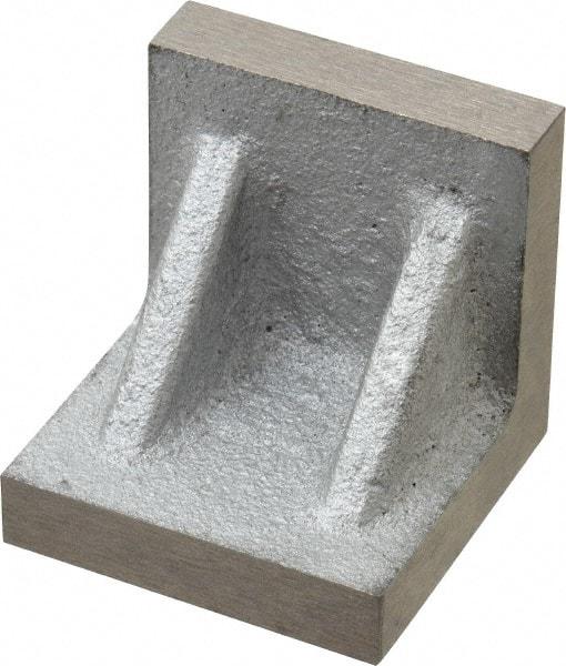 Interstate - 2" Wide x 2" Deep x 2" High Cast Iron Precision-Ground Angle Plate - Standard Plate, Flat Surface, Single Web, Single Plate - Apex Tool & Supply