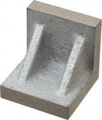 Interstate - 2" Wide x 2" Deep x 2" High Cast Iron Precision-Ground Angle Plate - Standard Plate, Flat Surface, Single Web, Single Plate - Apex Tool & Supply