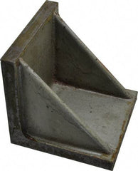 Interstate - 4" Wide x 4" Deep x 4" High Cast Iron Precision-Ground Angle Plate - Standard Plate, Flat Surface, Double Web, Single Plate - Apex Tool & Supply