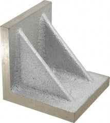Interstate - 5" Wide x 5" Deep x 5" High Cast Iron Precision-Ground Angle Plate - Standard Plate, Flat Surface, Double Web, Single Plate - Apex Tool & Supply