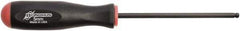 Bondhus - 5mm Hex Ball End Driver - 4.3" Blade Length, Rubber Grip Handle, 219mm OAL - Apex Tool & Supply