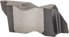 Kennametal - 3047NG K Grade KC5010, 1.19mm Cutting Width Carbide Grooving Insert - 1.91mm Max Depth of Cut, Left Hand, 0.19mm Corner Radius, TiAlN Finish - Apex Tool & Supply