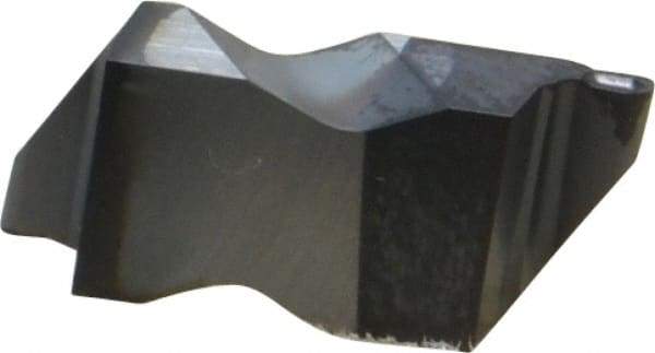 Kennametal - 3031NR K Grade KC5010, 1.58mm Cutting Width Carbide Grooving Insert - 2.39mm Max Depth of Cut, Right Hand, 0.79mm Corner Radius, TiAlN Finish - Apex Tool & Supply