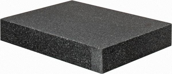 Value Collection - 12" Long x 9" Wide x 2" Thick, Granite Inspection Surface Plate - B Toolroom Grade, 0.0001" Unilateral Tolerance - Apex Tool & Supply