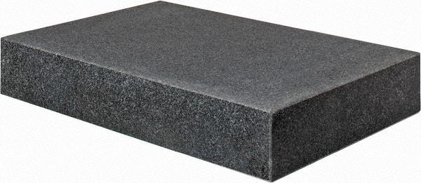 Value Collection - 18" Long x 12" Wide x 3" Thick, Granite Inspection Surface Plate - B Toolroom Grade, 0.0001" Unilateral Tolerance - Apex Tool & Supply