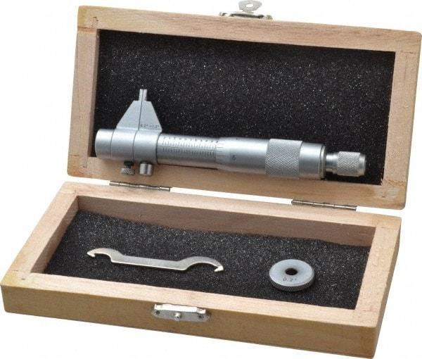 Value Collection - 0.2 to 1.2", Mechanical Inside Micrometer - 0.001" Graduation, 0.001" Accuracy, Ratchet Stop Thimble - Apex Tool & Supply