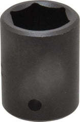 Blackhawk by Proto - 1/2" Drive 7/8" Standard Impact Socket - 6 Points, 1-5/8" OAL - Apex Tool & Supply