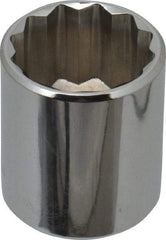 Blackhawk by Proto - 3/8" Drive, Standard Hand Socket - 12 Points, 1-13/64" OAL, Chrome Finish - Apex Tool & Supply