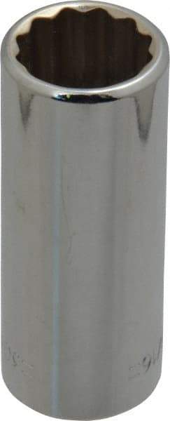 Blackhawk by Proto - 9/16", 3/8" Drive, Deep Hand Socket - 12 Points, 2" OAL, Chrome Finish - Apex Tool & Supply