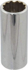 Blackhawk by Proto - 5/8", 3/8" Drive, Deep Hand Socket - 12 Points, 2-1/8" OAL, Chrome Finish - Apex Tool & Supply