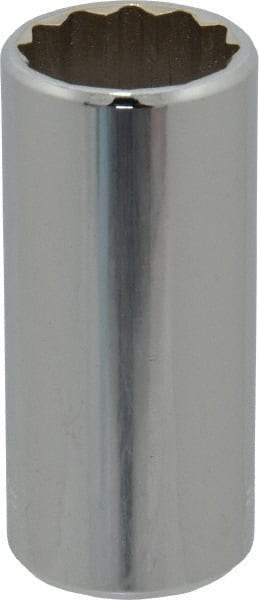 Blackhawk by Proto - 3/4", 3/8" Drive, Deep Hand Socket - 12 Points, 2-15/64" OAL, Chrome Finish - Apex Tool & Supply