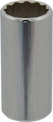 Blackhawk by Proto - 3/4", 3/8" Drive, Deep Hand Socket - 12 Points, 2-15/64" OAL, Chrome Finish - Apex Tool & Supply
