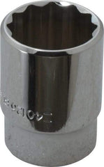 Blackhawk by Proto - 13/16", 1/2" Drive, Standard Hand Socket - 12 Points, 1-1/2" OAL, Chrome Finish - Apex Tool & Supply