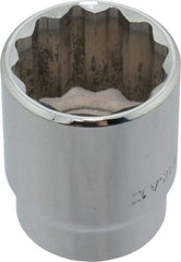 Blackhawk by Proto - 1", 1/2" Drive, Standard Hand Socket - 12 Points, 1-37/64" OAL, Chrome Finish - Apex Tool & Supply