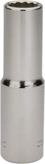 Blackhawk by Proto - 1/2", 1/2" Drive, Deep Hand Socket - 12 Points, 3-1/8" OAL, Chrome Finish - Apex Tool & Supply