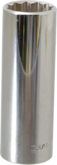 Blackhawk by Proto - 13/16", 1/2" Drive, Deep Hand Socket - 12 Points, 3-1/8" OAL, Chrome Finish - Apex Tool & Supply
