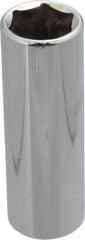 Blackhawk by Proto - 3/4", 1/2" Drive, Deep Hand Socket - 6 Points, 3-3/32" OAL, Chrome Finish - Apex Tool & Supply
