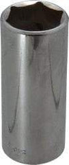 Blackhawk by Proto - 1", 1/2" Drive, Deep Hand Socket - 6 Points, 3-3/32" OAL, Chrome Finish - Apex Tool & Supply