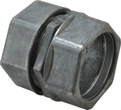 Thomas & Betts - 1-1/2" Trade, Die Cast Zinc Compression EMT Conduit Coupling - Noninsulated - Apex Tool & Supply