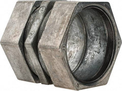 Thomas & Betts - 2-1/2" Trade, Die Cast Zinc Compression EMT Conduit Coupling - Noninsulated - Apex Tool & Supply