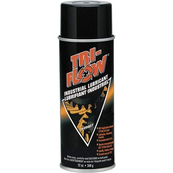 Tri-Flow - 16 oz (12oz Net Fill) Aerosol with PTFE Penetrant/Lubricant - Brown, -60°F to 475°F - Apex Tool & Supply