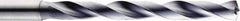 SGS - 5.4mm 140° Solid Carbide Jobber Drill - AlTiN Finish, Right Hand Cut, Spiral Flute, Straight Shank, 82mm OAL, Standard Point - Apex Tool & Supply