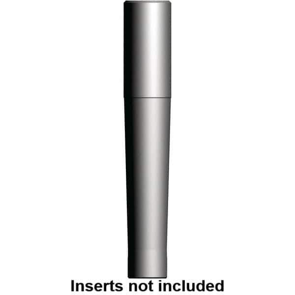 Kennametal - 3/4" Straight Shank Milling Tip Insert Holder & Shank - 4-3/4" Projection, 0.79" Neck Diam, M10 Neck Thread, 0.709" Nose Diam, 6.693" OAL, Tungsten Alloy M-18 Tool Holder - Apex Tool & Supply
