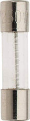 Ferraz Shawmut - 250 VAC, 0.6 Amp, Time Delay Miniature Glass Fuse - Clip Mount, 20mm OAL, 5mm Diam - Apex Tool & Supply