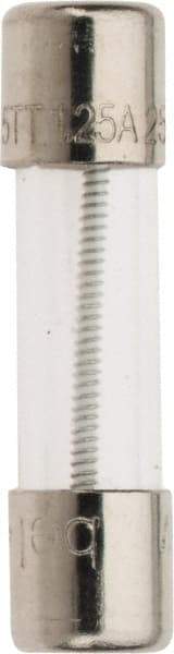 Ferraz Shawmut - 250 VAC, 1.25 Amp, Time Delay Miniature Glass Fuse - Clip Mount, 20mm OAL, 5mm Diam - Apex Tool & Supply