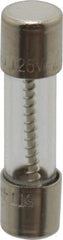 Ferraz Shawmut - 125 VAC, 4 Amp, Time Delay Miniature Glass Fuse - Clip Mount, 20mm OAL, 10 kA Rating, 5mm Diam - Apex Tool & Supply