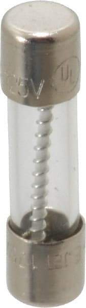 Ferraz Shawmut - 125 VAC, 5 Amp, Time Delay Miniature Glass Fuse - Clip Mount, 20mm OAL, 10 kA Rating, 5mm Diam - Apex Tool & Supply