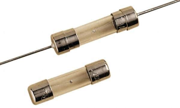 Ferraz Shawmut - 350 VAC, 2.5 Amp, Time Delay Miniature Glass Fuse - Surface Mount Mount, 15mm OAL, 10 at 125 V kA Rating, 5mm Diam - Apex Tool & Supply