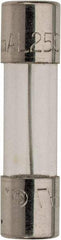 Ferraz Shawmut - 250 VAC, 0.16 Amp, Time Delay Miniature Glass Fuse - Clip Mount, 20mm OAL, 5mm Diam - Apex Tool & Supply