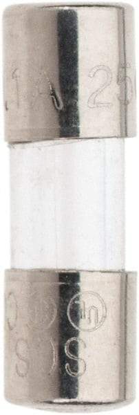 Ferraz Shawmut - 140 VDC, 250 VAC, 0.1 Amp, Fast-Acting Miniature Glass Fuse - Clip Mount, 15mm OAL, 5mm Diam - Apex Tool & Supply