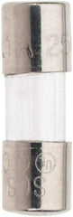 Ferraz Shawmut - 140 VDC, 250 VAC, 0.1 Amp, Fast-Acting Miniature Glass Fuse - Clip Mount, 15mm OAL, 5mm Diam - Apex Tool & Supply