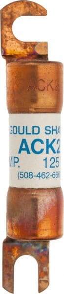 Ferraz Shawmut - 2 Amp Time Delay Round Forklift & Truck Fuse - 125VAC, 125VDC, 3.07" Long x 0.5" Wide, Bussman ACK2, Ferraz Shawmut ACK2 - Apex Tool & Supply