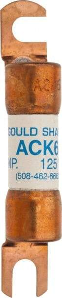 Ferraz Shawmut - 6 Amp Time Delay Round Forklift & Truck Fuse - 125VAC, 125VDC, 3.07" Long x 0.5" Wide, Bussman ACK6, Ferraz Shawmut ACK6 - Apex Tool & Supply